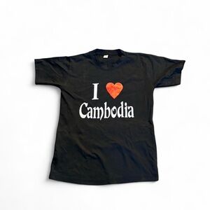 Zumiez Black 'I Love Cambodia' Tee